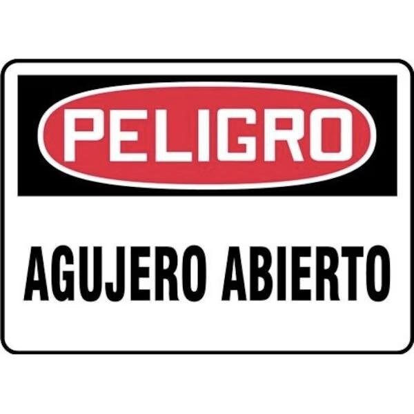 Accuform OSHA DANGER Safety Sign OPEN HOLE SHMCRT009XP SHMCRT009XP - main